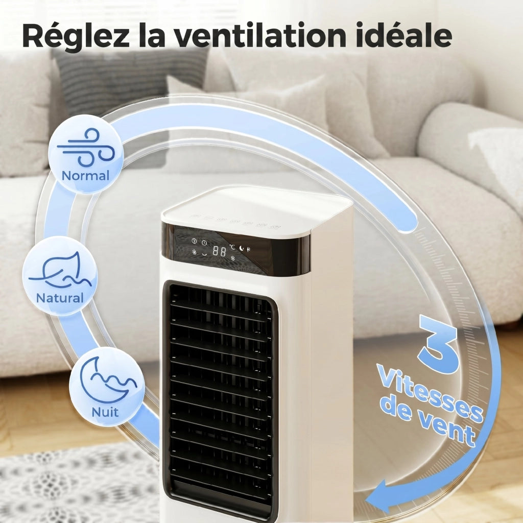 Ventilatore Raffreddatore Portatile 3 in 1 ¨C Zephmum ¨C Bianco