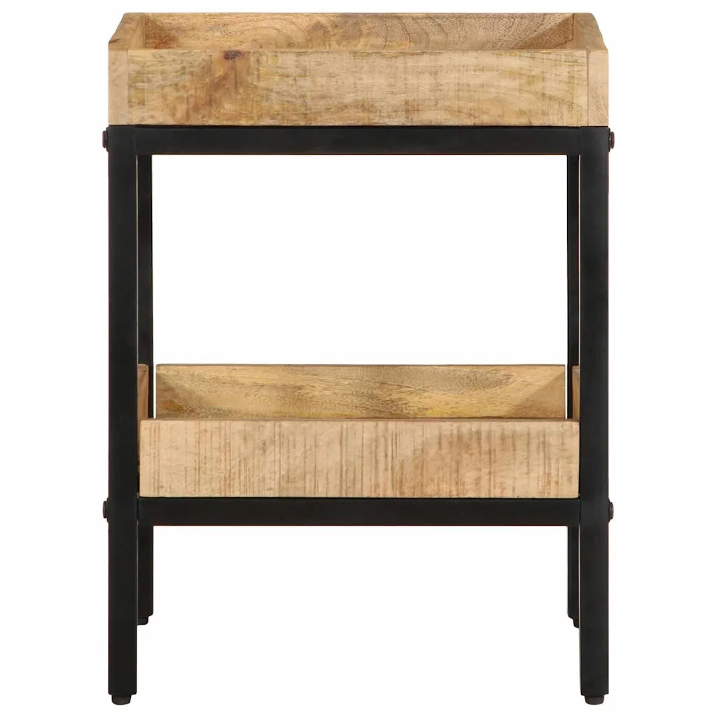 Tavolo laterale Marrone 35 x 35 x 45 cm Legno di mango massello 374089