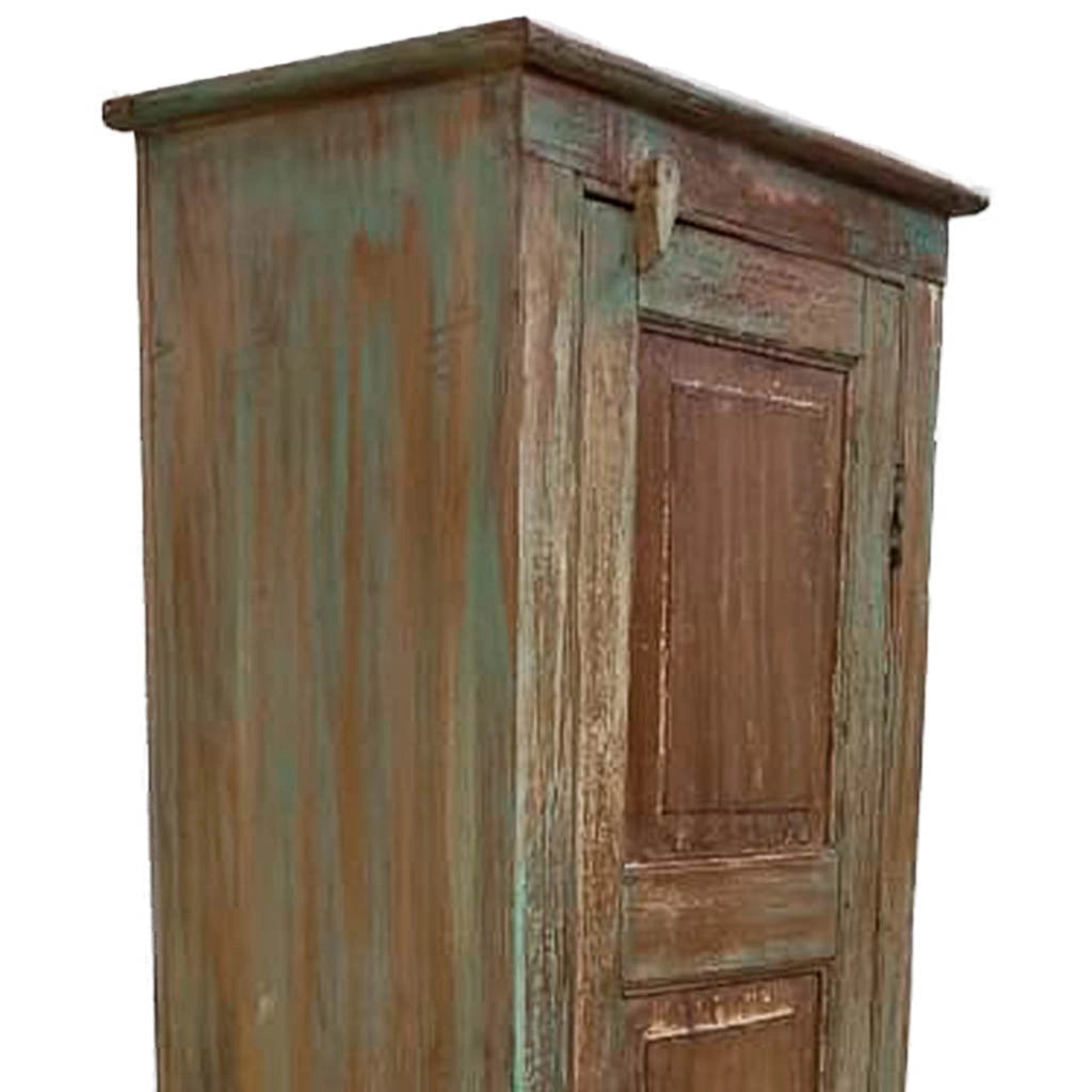 Credenziale in legno artigianale 56x36x194h cm