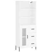 Buffet credenza cassettiera armadio mobile contenitore organizer cucina soggiorno salotto alto 69,5 x 34 x 180 cm legno ingegnerizzato bianco 02_0032618
