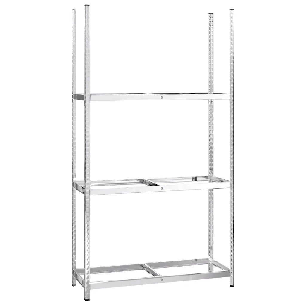 Portapneumatici a 3 Strati 4 pz Argento 110x40x200cm in Acciaio cod mxl 54393