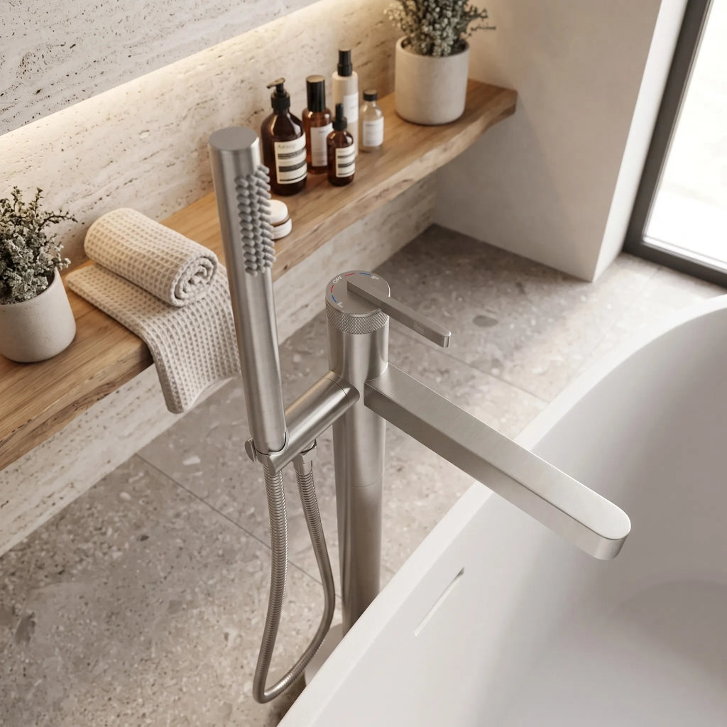 Rubinetto Indipendente Rea Grace Brush Nickel