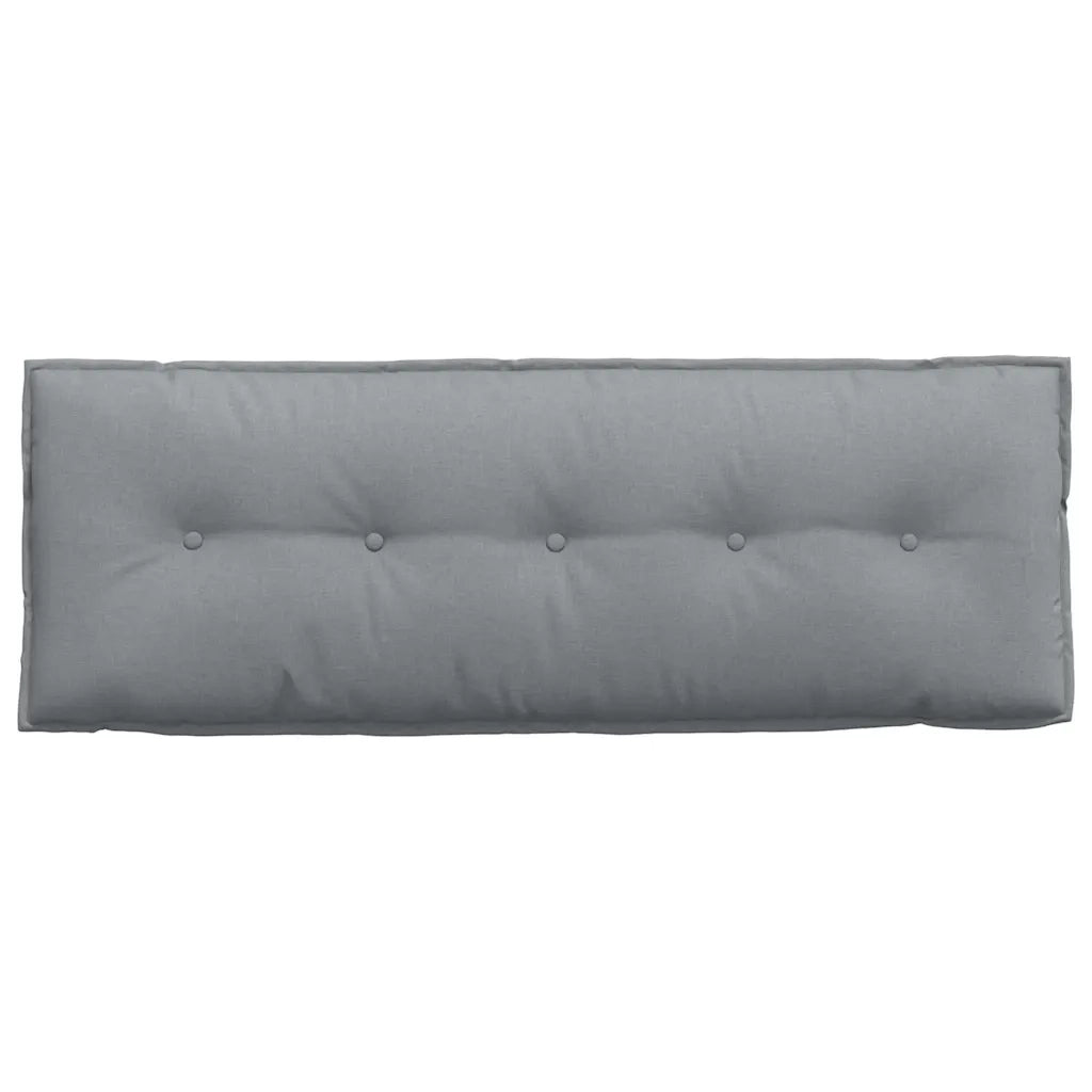 Cuscino per Schiena Grigio chiaro 140 x 19 x 50 cm Tessuto