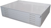 Cartella portadisegni orizzontale in metallo con 5 cassetti per fogli A0 cm. 140x96,5x55h