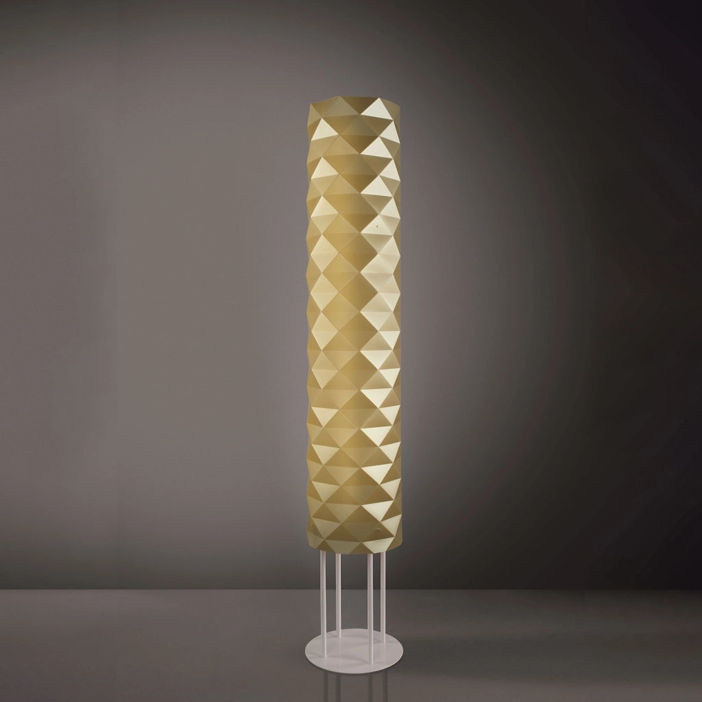 Piantana Moderna Prisma Polilux ® New Gold E Metallo 3 Luci E27