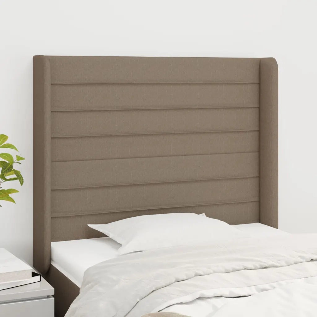 Testiera ad Orecchio Tortora 93x16x118/128 cm in Tessuto 3119706
