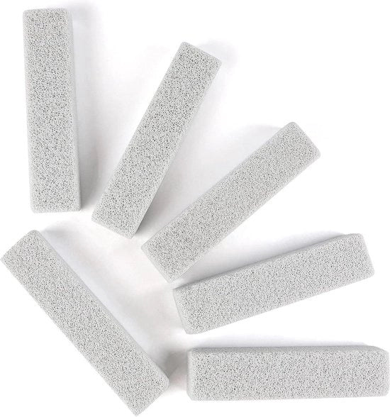 Set di spazzole per pulizia in metallo grigio - 6 pezzi senza manico per wc cucina doccia piastrelle