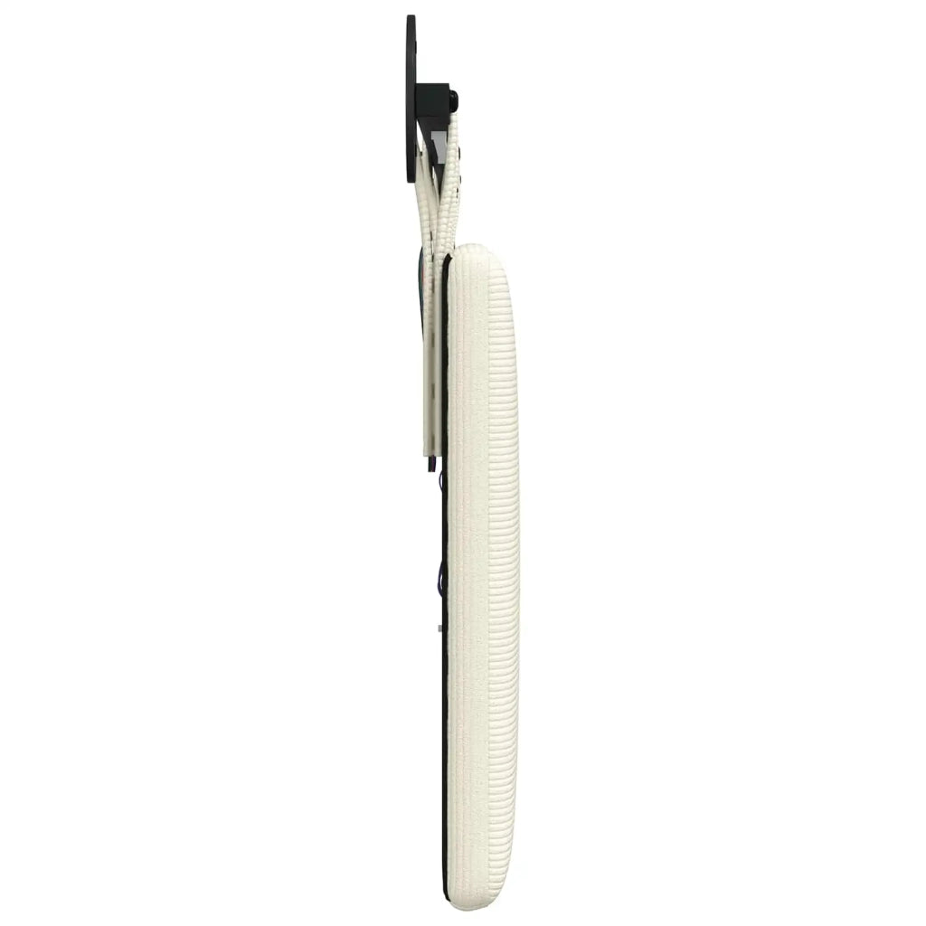 Testiera | Testata sospesa Con luce LED Crema Tessuto in Cords
