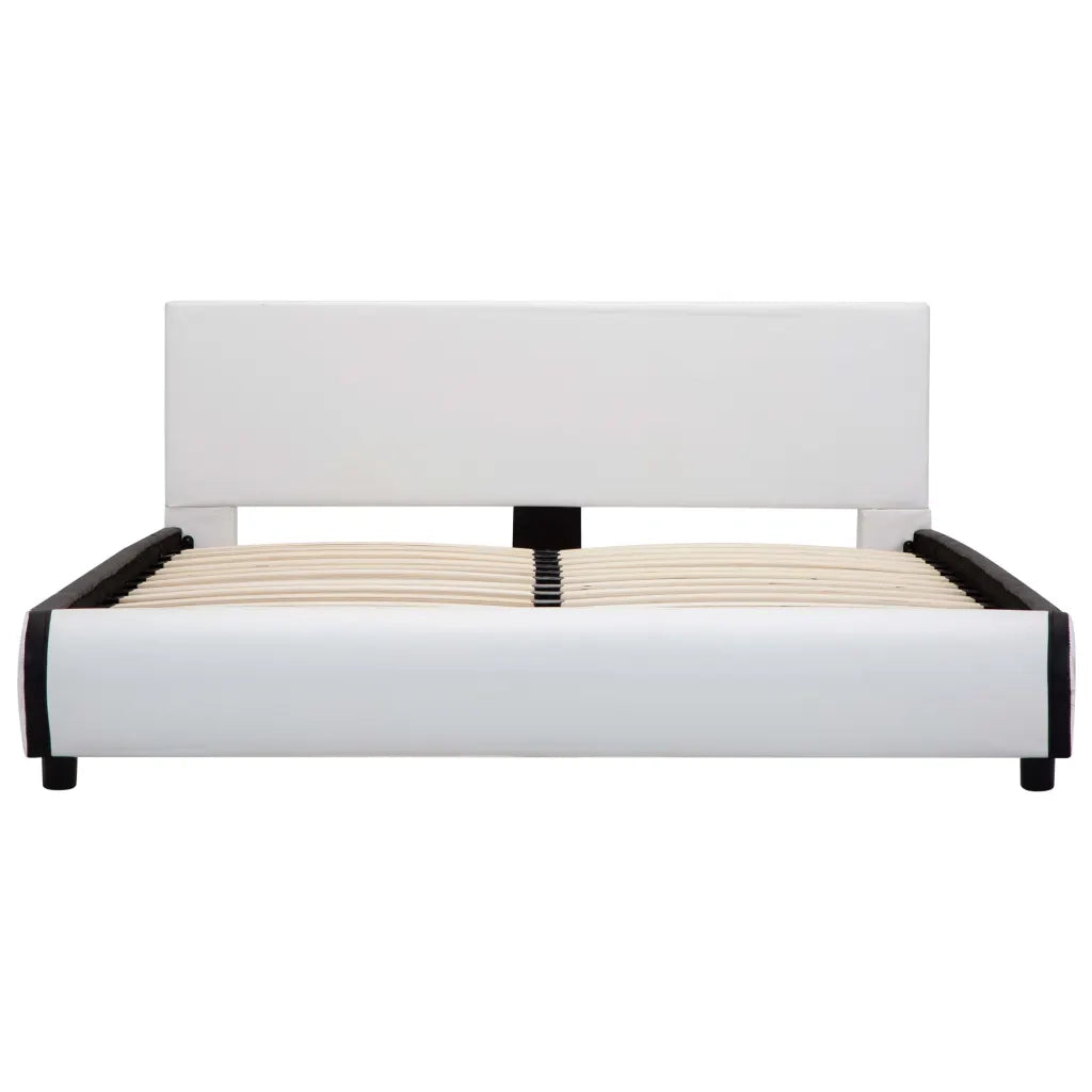 Giroletto con Cassetti Bianco in Similpelle 140x200 cm