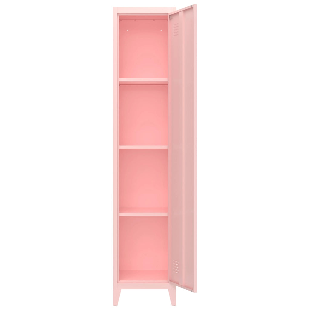 Armadio in metallo 1 anta rosa MAEVA