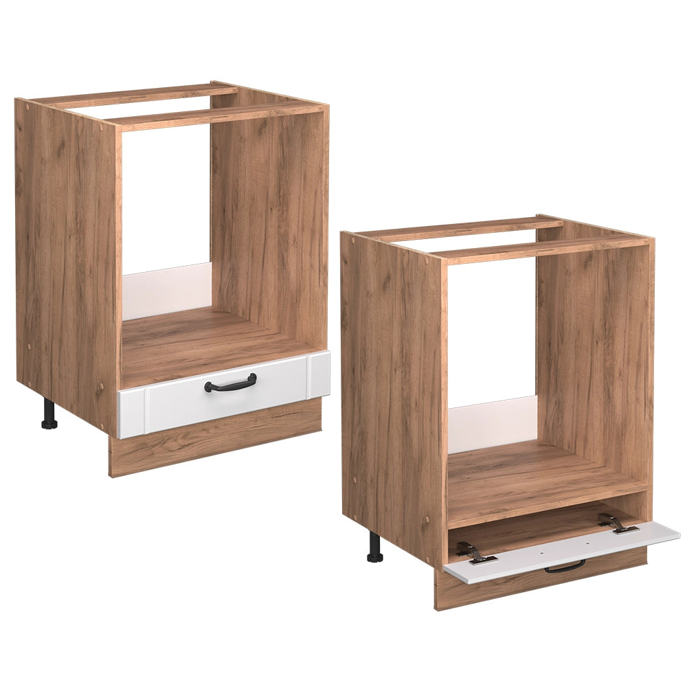 Vicco Mobile per forno da incasso Bianco casa di campagna 60 cm senza piano di lavoro
