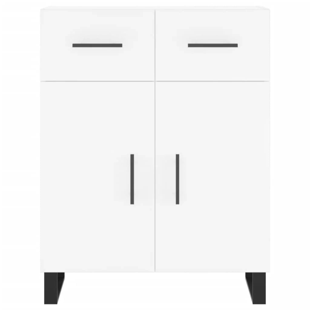 Buffet credenza cassettiera mobiletto mobile contenitore organizer cucina soggiorno salotto alto 69,5 x 34 x 180 cm legno ingegnerizzato bianco 02_0032735