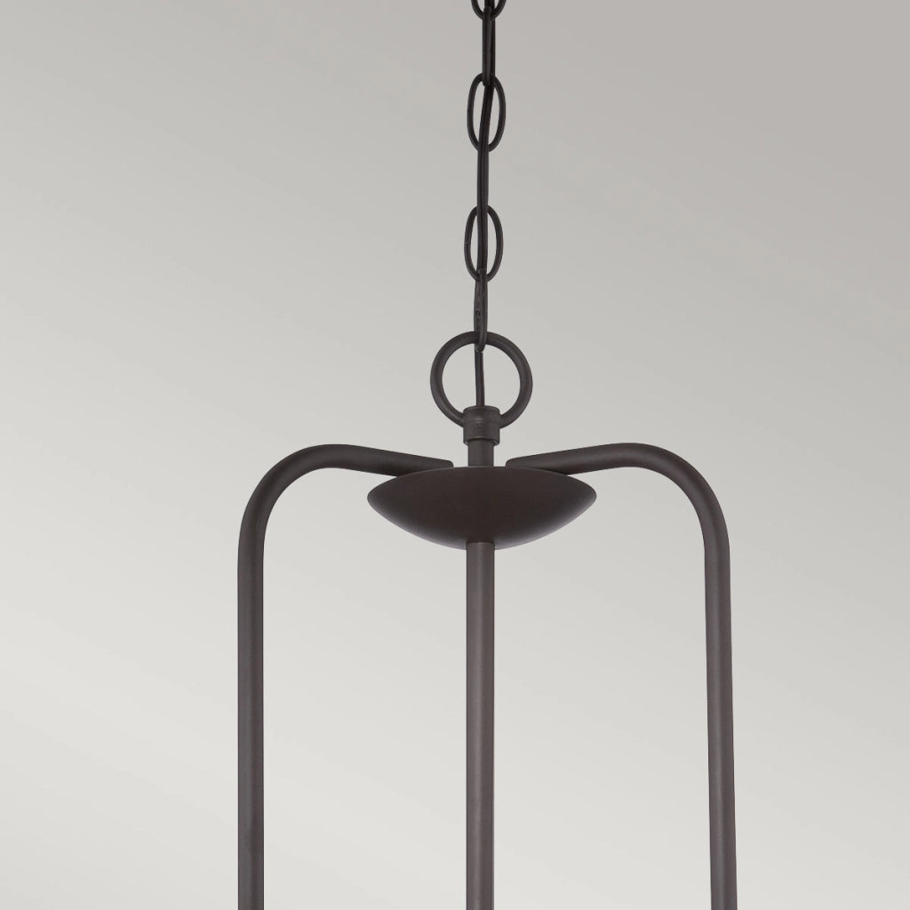 Lampadario Quoizel Trilogy bronzo antico 3xE27 Ø40,6