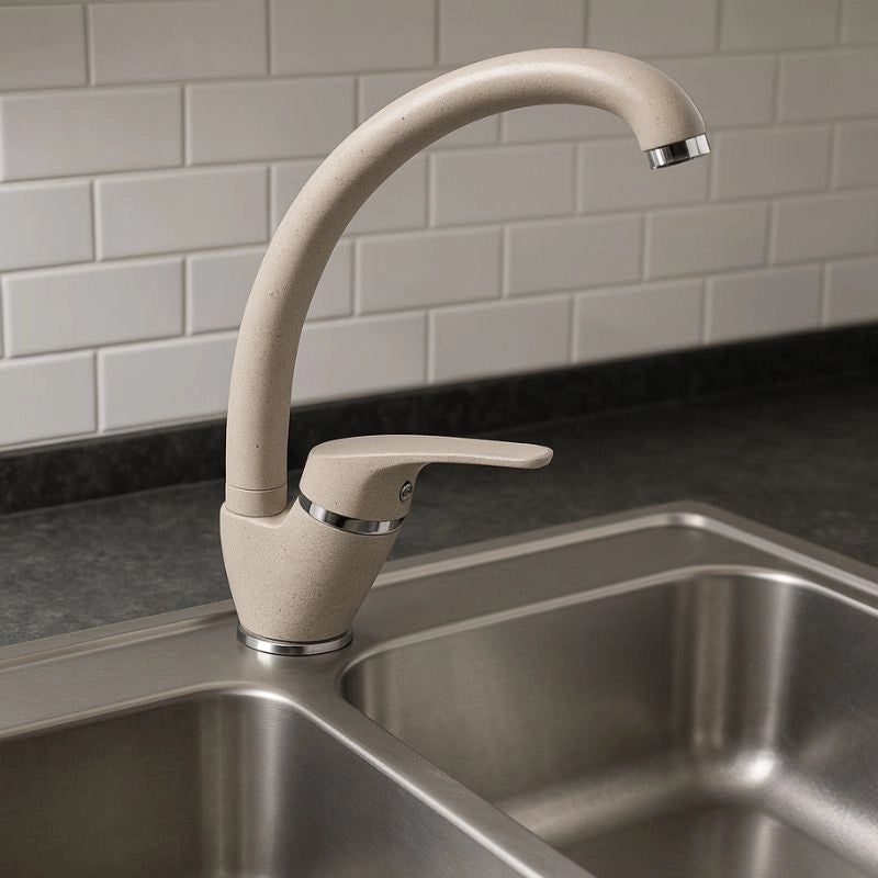 Ogomondo miscelatore oslo orientabile ottone colorato per lavello cucina *** finitura- avena 3, confezione 1