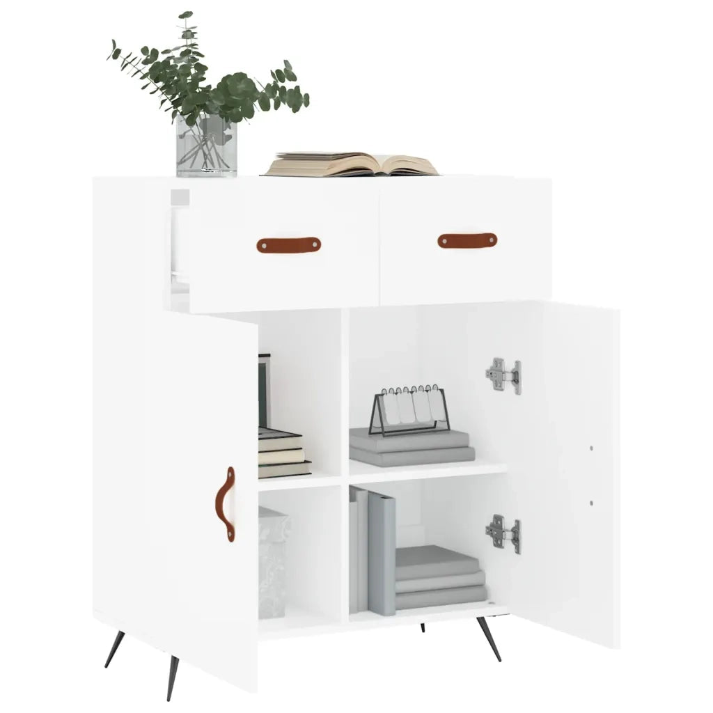 Credenza Bianca 69,5x34x90 cm in Legno Multistrato 827948