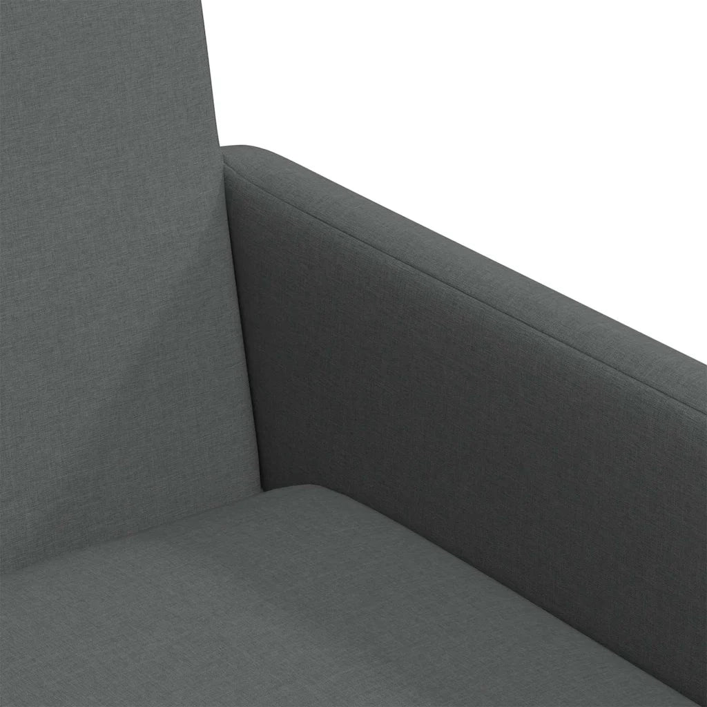 Sedie da pranzo 2 pcs Grigio scuro 57 x 67 x 95 cm Tessuto