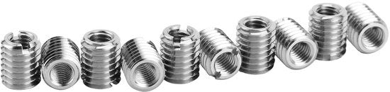Inserti a filo 10 pezzi - M5 filo interno/M8 filo esterno - Chiavi a dado - Acciaio inossidabile - Kit di riparazione a filo - Prestazioni di alta qualità - Inserto a filo a dado