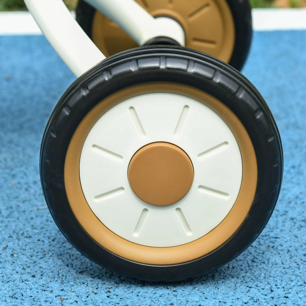 Triciclo per bambini con sonagli e cesto ¨C Zephmum ¨C Bianco