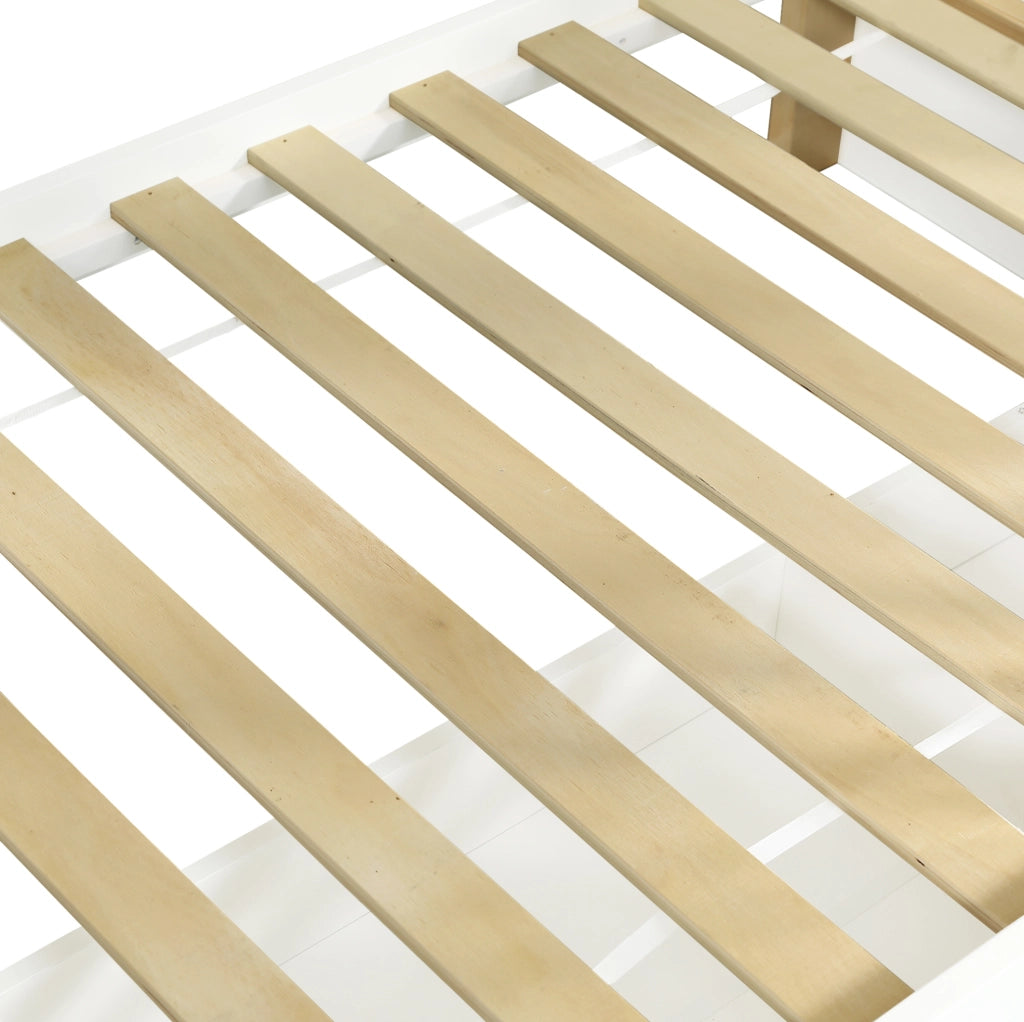 Letto a castello per bambini 90x200 cm con scala contenitore