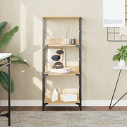 Libreria-Scaffale per Libri-Mobile di Stoccaggio Rovere Sonoma 50x33x117,5 cm in Legno Multistrato