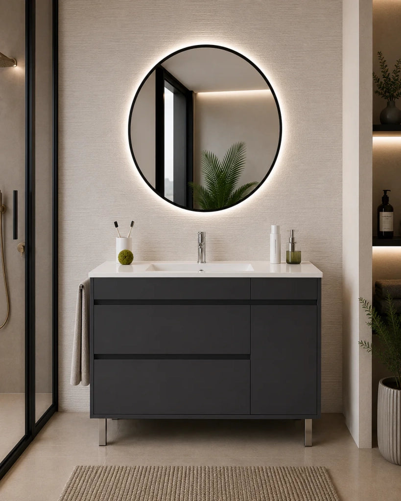 Mobile bagno con lavabo ORIGENBATH CAPRERA senza specchio 120x45 cm 1 vasca grafite