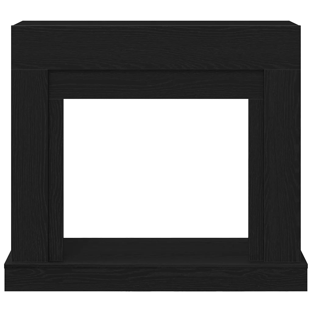 Cornice per Camino Rovere Nero 100x30x87,5 cm in Truciolato