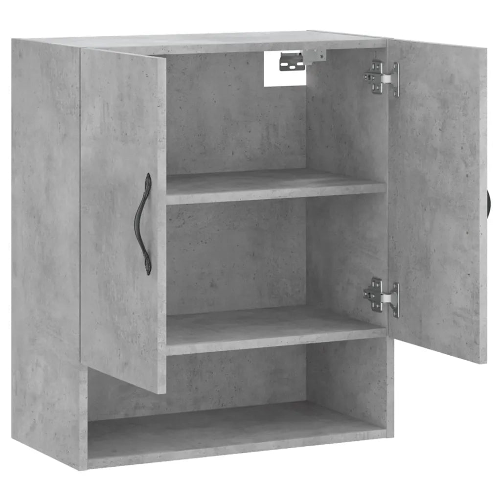 vidaXL Armadietto a Muro Grigio Cemento 60x31x70 cm Legno Multistrato