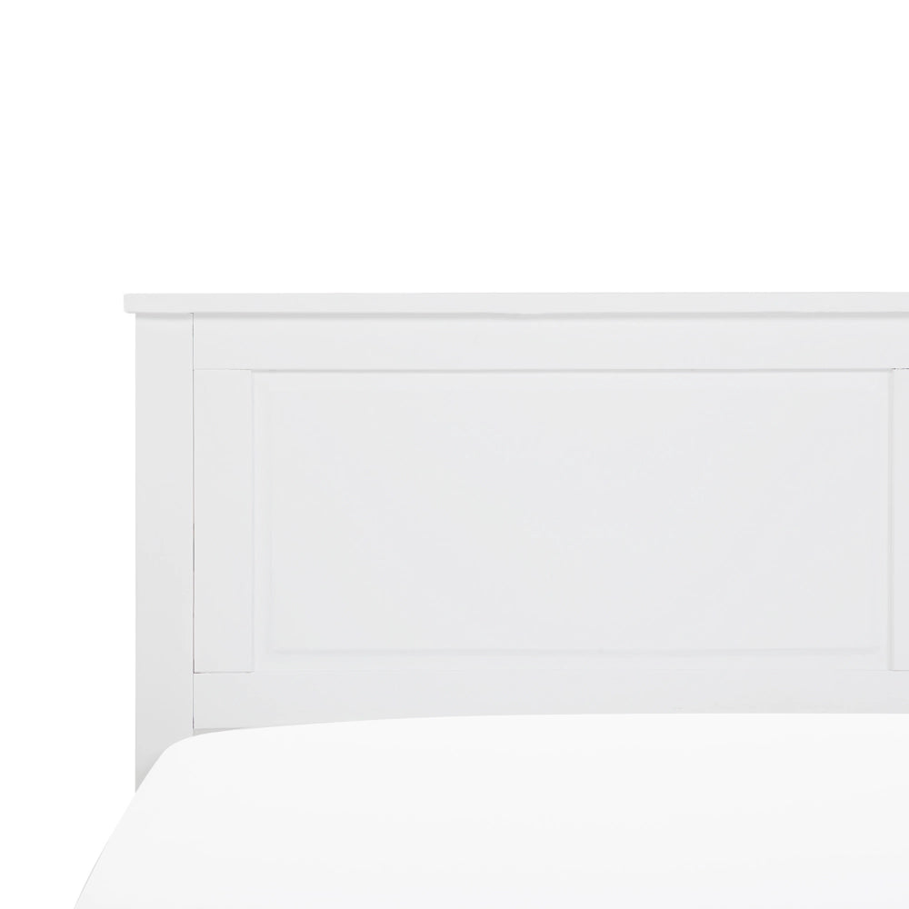 Letto in legno di pino bianco 180 x 200 cm in stile scandinavo