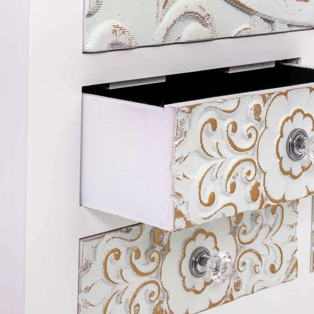 Armadio in legno con 4 cassetti e 2 ante 68x27,5x101h cm