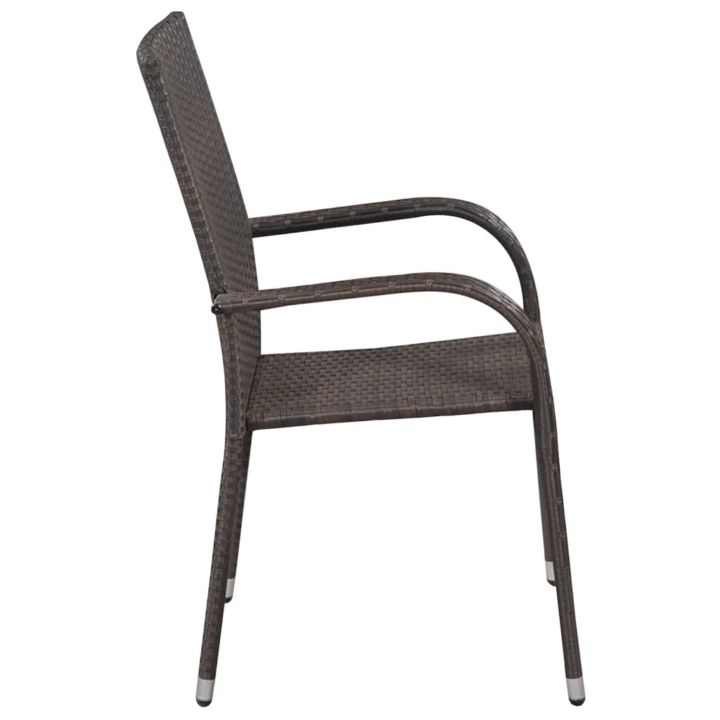 Set Mobili da Pranzo per Giardino 7 pz Marrone 3072130