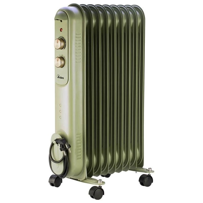 Ardes CURVY 9 RETRO Interno Verde 2000 W Riscaldatore ambiente elettrico a olio