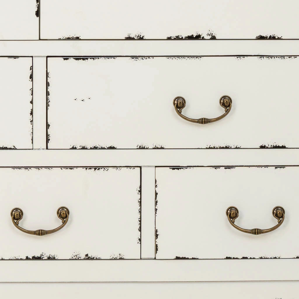 Armadio in legno bianco anticato 96x40x150h cm