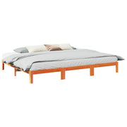 Giroletto Familiare senza Materasso-Struttura Letto Marrone Cera 240x200 cm