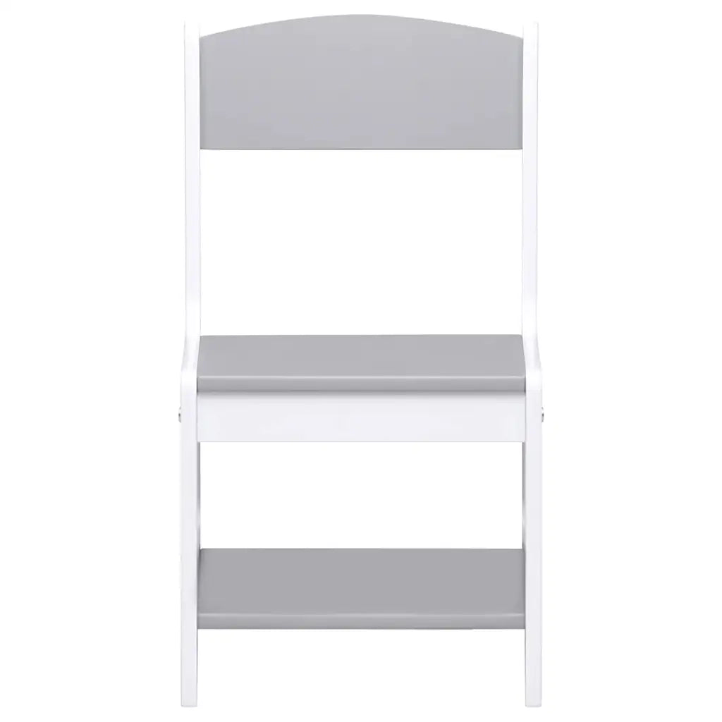 Tavolo per Bambini con 2 Sedie Bianco in MDF 80283