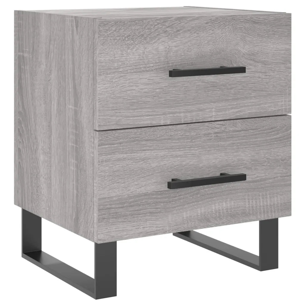 Comodino-Tavolino da notte Grigio Sonoma 40x35x47,5 cm in Legno Multistrato 244429