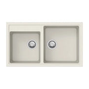 Lavello 86 cm da incasso in sintetico effetto granito due vasche - Avena