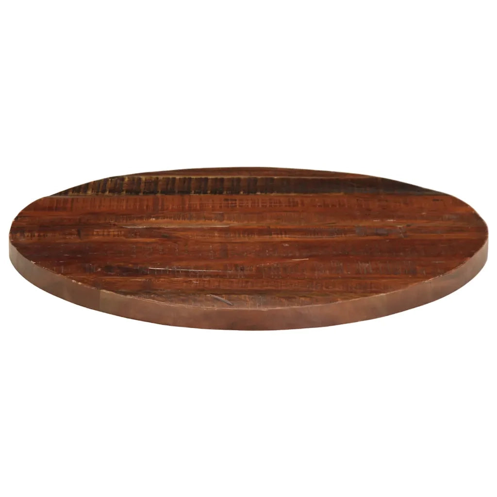 Piano per Tavolo Ø 90x2,5 cm Rotondo Legno Massello di Recupero 370044
