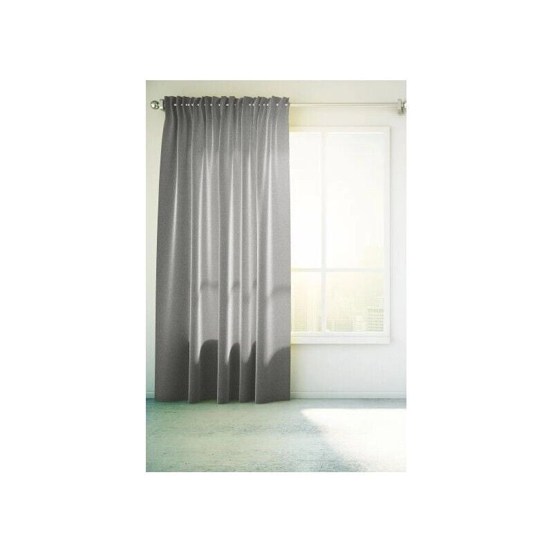 TENDA EFFETTO LINO ELEGANT 140 X 280 CM IN POLIESTERE GRIGIO