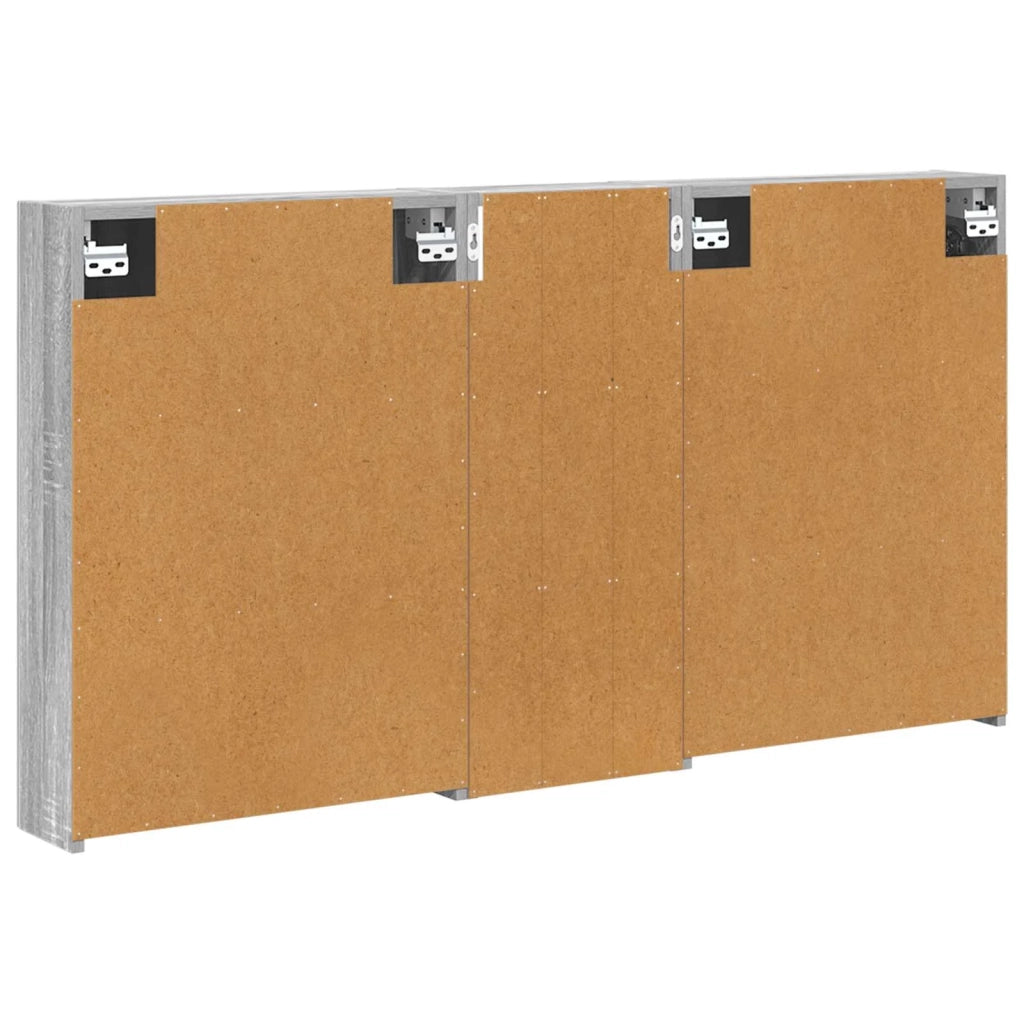 Set di Armadi da Bagno | Armadio da bagno con lo scaffale 3 pz 130 x 14,5 x 70 cm