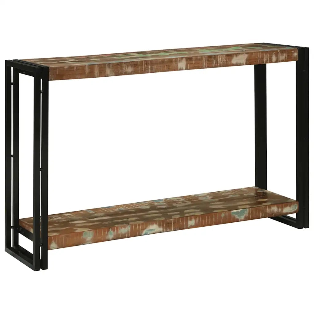 vidaXL Tavolo consolle 120 x 33 x 75 cm legno massello di riciclo