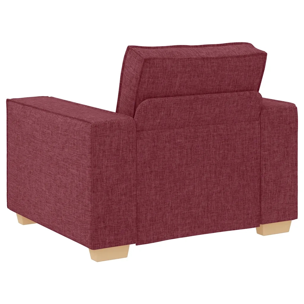 Poltrona Divano Rosso Vino 100x78x84 cm Tessuto 4104963