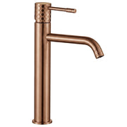 Rubinetto Da Lavabo Rea Lungo Diamond Brush Copper High