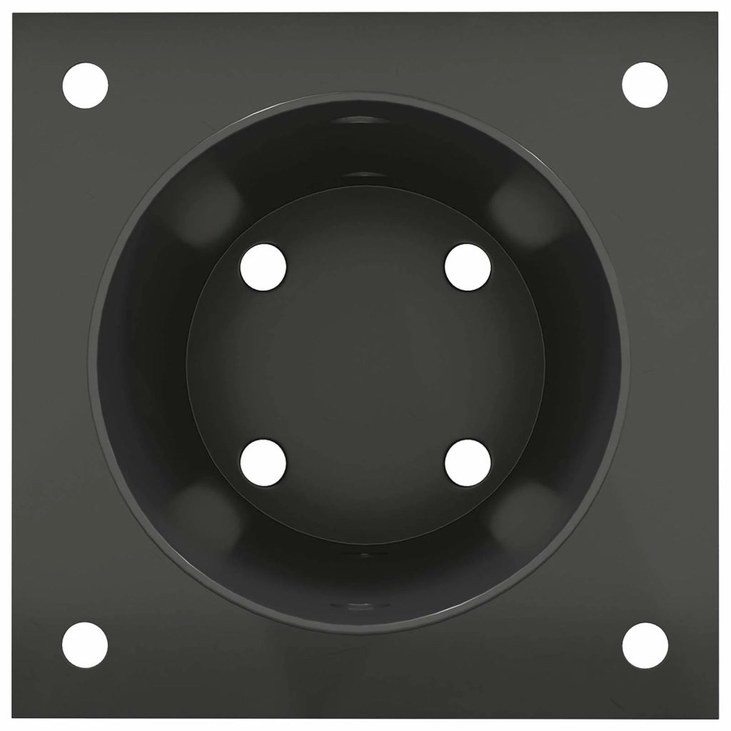 Ancora rotonda per terreno 12 pcs Antracite 15 x 15 x 15 cm 42030127