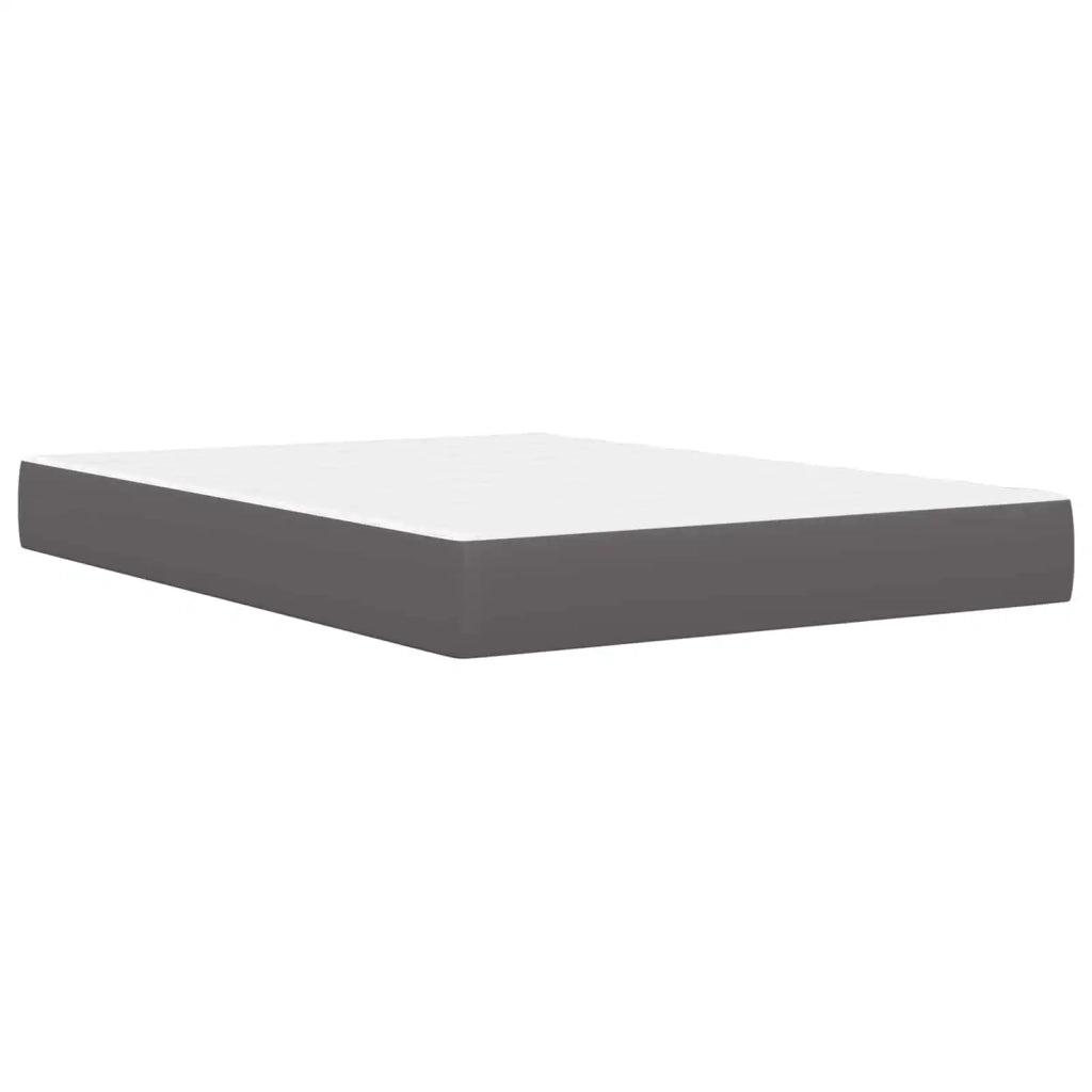 Struttura letto con materasso Grigio 160 x 200 cm Similpelle 3414915
