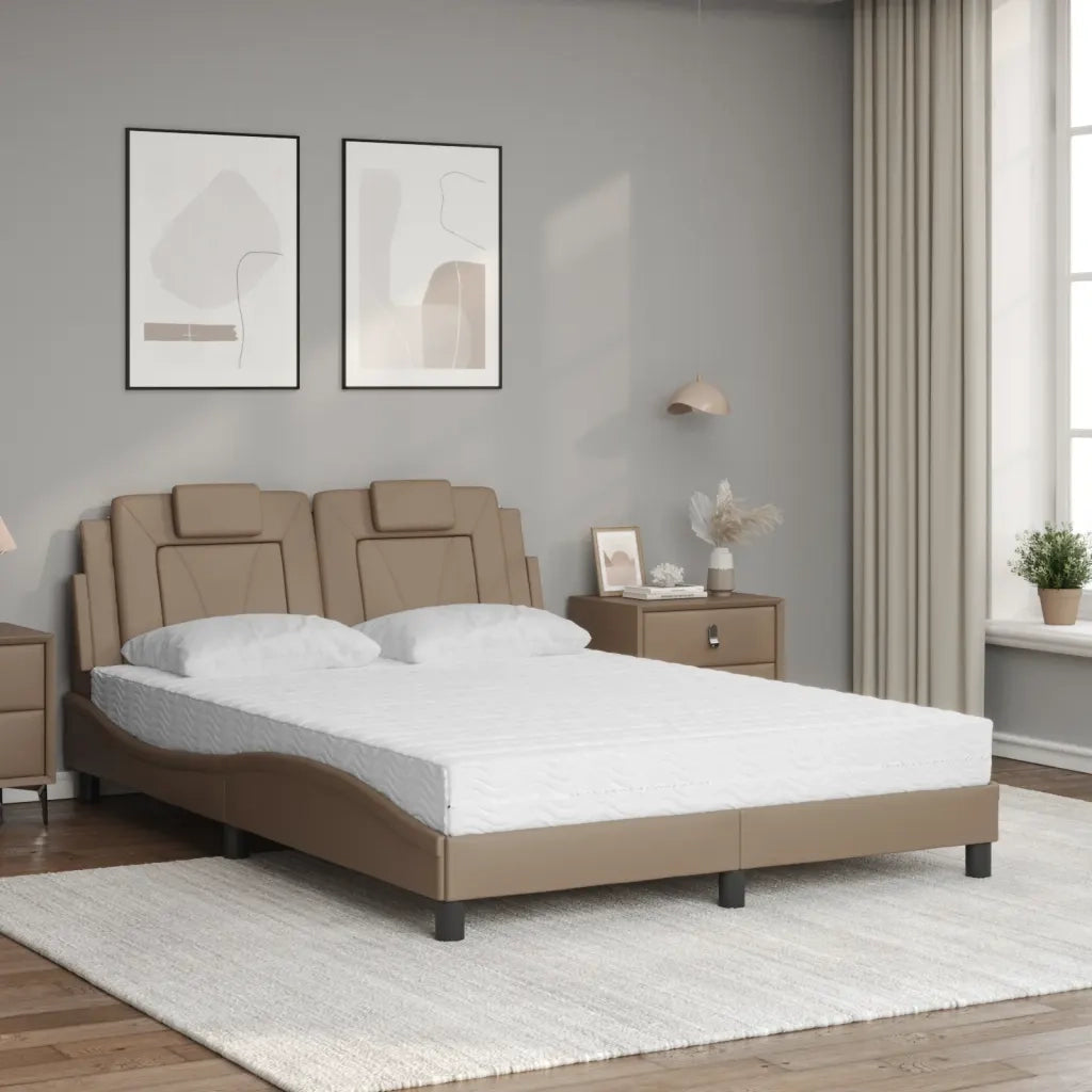 Letto con Materasso Cappuccino 120x200cm Similpellecod mxl 91668
