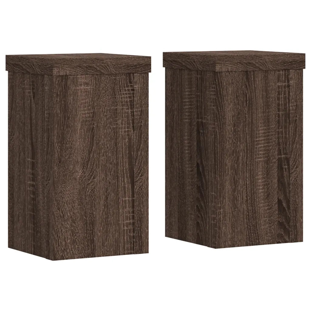 Supporti per piante | Sostegno per piante 2 pz Marrone 10x10x18 cm Legno Multistrato
