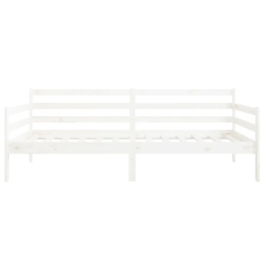 Dormeuse senza Materasso Bianca 80x200 cm Legno Massello Pino