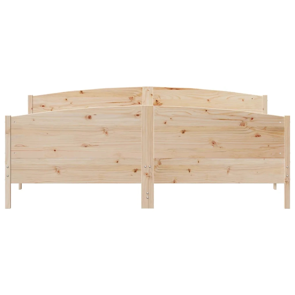 Giroletto senza Materasso 180x200 cm in Legno Massello di Pino 3216164