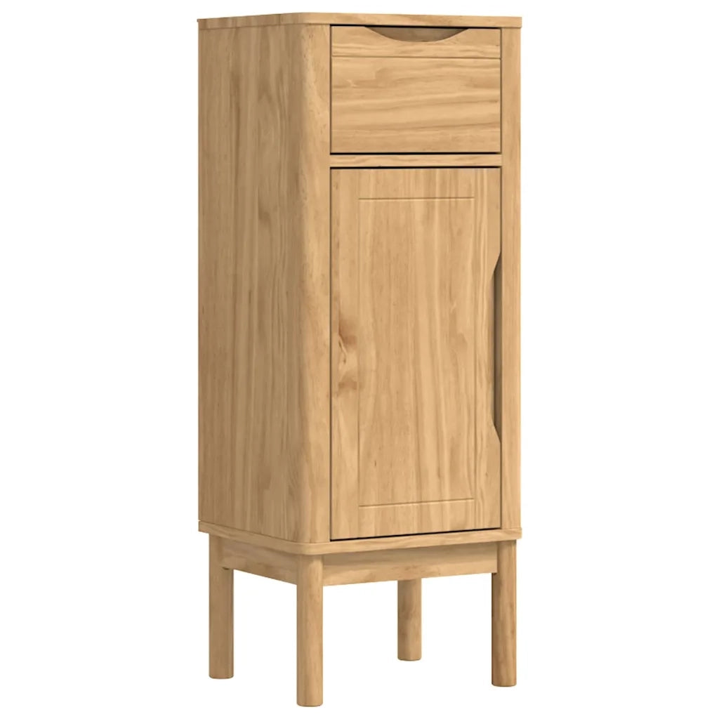 Mobile da Bagno con porta FLORO Marrone cerato 35 x 30 x 90 cm
