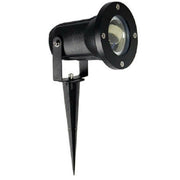 Trade Shop - Faretto Con Picchetto Per Esterno Da Giardino Con Staffa Parete Proiettore Es12 - Nero